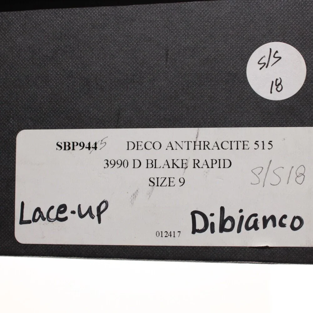 Di Bianco NWD Lace Up Oxford Dress Shoes Size 9 US in Black Leather